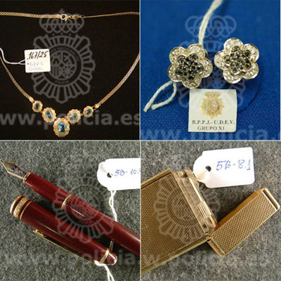 Busque su joya robada en la 'web' de la policía