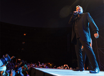 Concierto de Miguel Bosé en la plaza de Las Ventas de Madrid