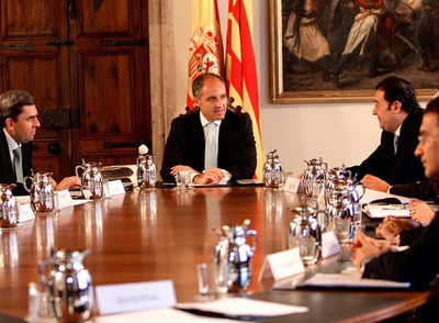 Francisco Camps presidió ayer la reunión del Consell.