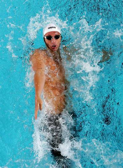 Aaron Peirsol, durante la final.