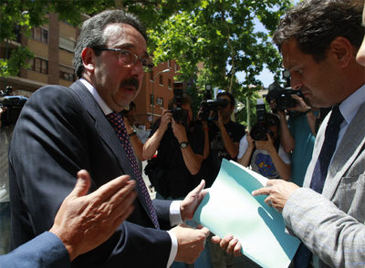 El sastre José Tomás, tras declarar en un juzgado de Madrid el pasado junio.