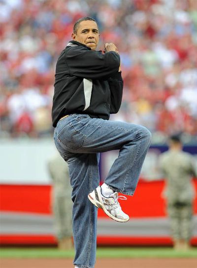 Barack Obama, el martes, antes del Partido de las Estrellas.