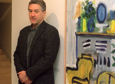 Robert de Niro, ante uno de los cuadros de su padre.