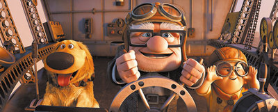  Un anciano, un  boy scout  y un golden retriever son los personajes dispuestos a encandilar al mundo en  Up,  el último asalto de Pixar. 