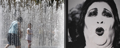  Appearing Rooms  , del danés  Jeppe Hein, una fuente interactiva que cambia de forma en función de la proximidad de los visitantes.