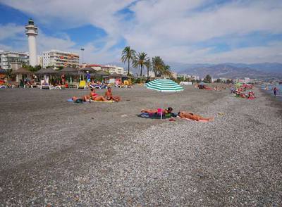 Playa de Torre del Mar, en Vélez-Málaga.