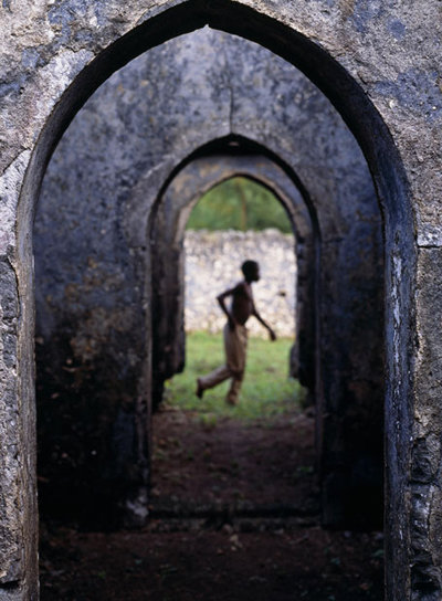 Ruinas de Fukuchani, del  XVI, en Zanzíbar.