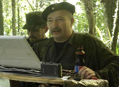 Jorge Briceño, alias  Mono Jojoy , en una secuencia del vídeo difundido ayer.