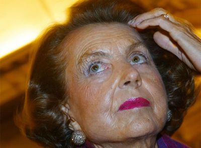 Liliane Bettencourt, hija del fundador y heredera de L'Oréal, en 2002 en París.