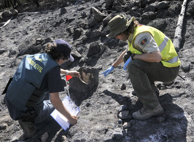 El fuego de Collado Mediano comenzó aquí