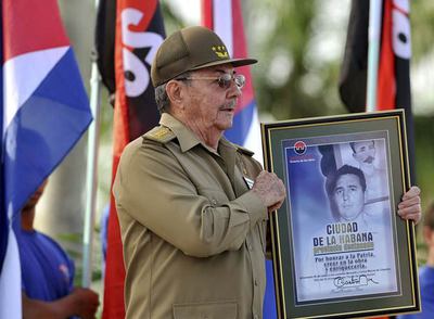 Raúl Castro, durante el acto celebrado ayer en Holguín.