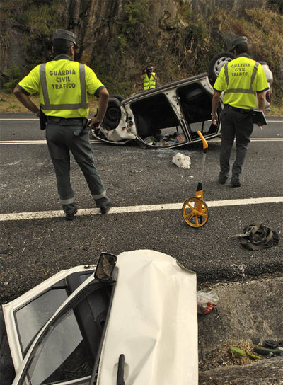 Un muerto en Ourense y un conductor a la fuga en Lugo
