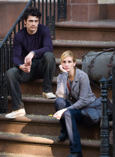 La actriz y James Franco.