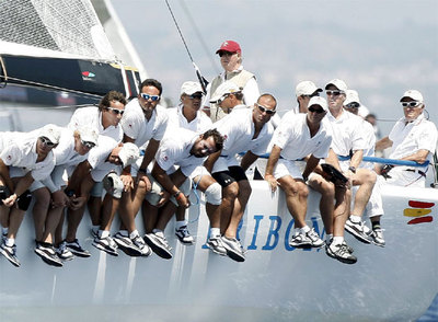 El Rey navega en Palma de Mallorca