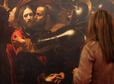  El prendimiento de Cristo,  obra de Caravaggio.