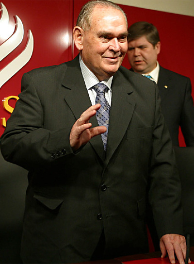 El ex presidente de Cajasur, Miguel Castillejo, en febrero de 2005.