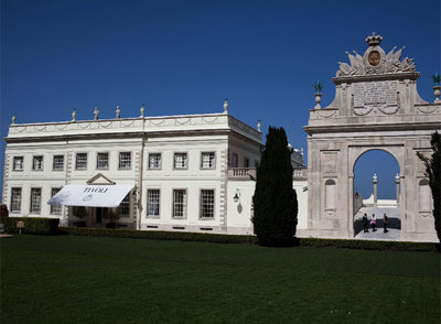 Fachada del palacio de Seteais de Sintra, construido en el siglo XVIII por el cónsul de Holanda en Portugal.