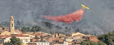 El fuego acosó Montferri
