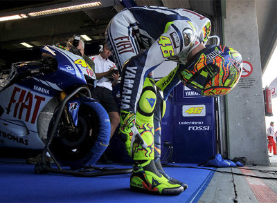 Valentino Rossi, que consiguió ayer la  pole , en el circuito de Brno.