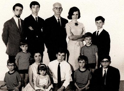 La familia de Javier Mariscal.