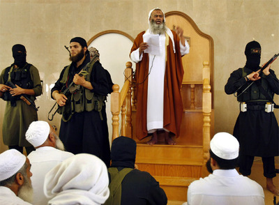 El clérigo Abdelatif Musa, líder de los  Soldados de Dios , el viernes antes de los enfrentamientos.