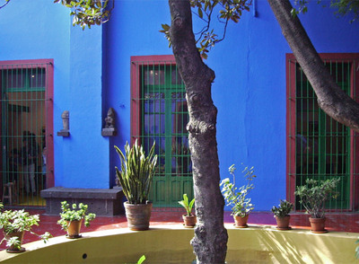 Patio interior del museo Casa Azul, Coyoacán (México).