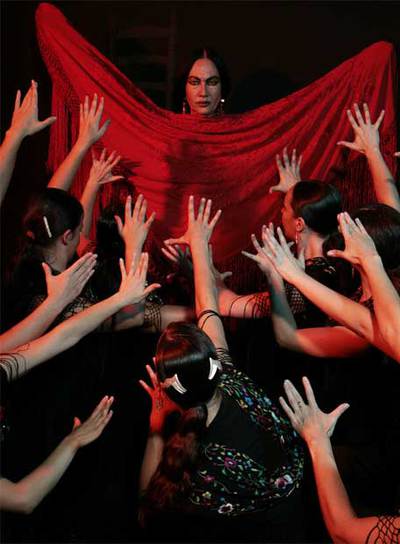 Sara Lezana en el montaje actual de  Carmen .