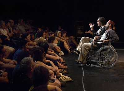 Escena del montaje de  Las listas , de Julio Wallovits.