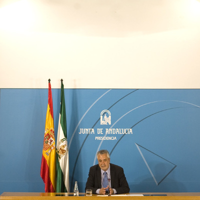 José Antonio Griñán, ayer tras el Consejo de Gobierno.