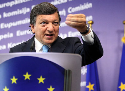 José Manuel Durão Barroso, durante una conferencia de prensa celebrada en Bruselas para presentar su programa.