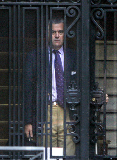 El tesorero del PP, Luis Bárcenas, implicado en el  caso Gürtel , el mes de julio en Madrid.
