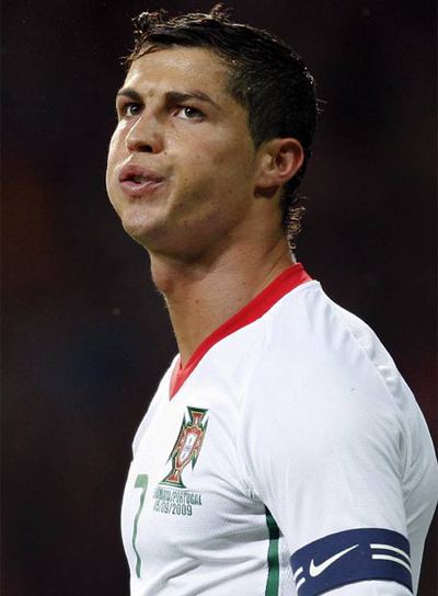 Cristiano, tras un fallo.