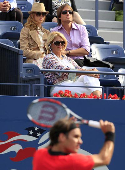 Kidman, admiradora de Federer
