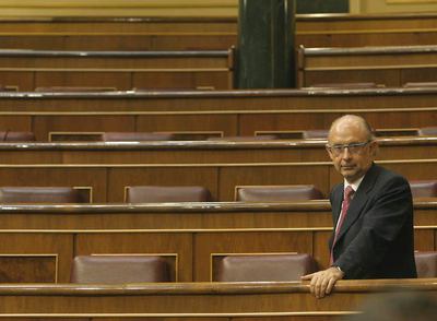 El diputado del PP Cristóbal Montoro, en el Congreso.
