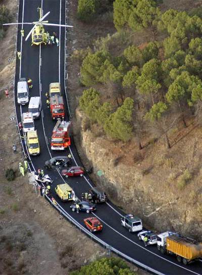 Tres heridos leves y mucha suerte