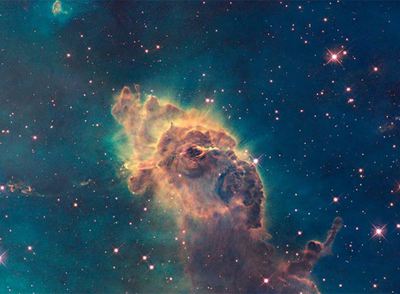 La región de formación estelar en la nebulosa Carina ha sido fotografiada con el  Hubble  renovado.