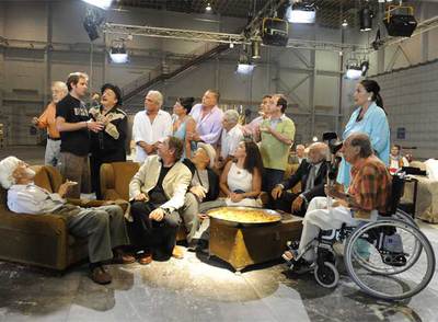 Rodaje de  Por la gracia de Luis,  en Alicante.