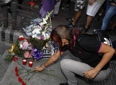 Flores para Carlos Palomino en Legazpi