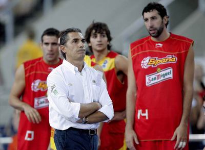 Sergio Scariolo, en un momento del encuentro.