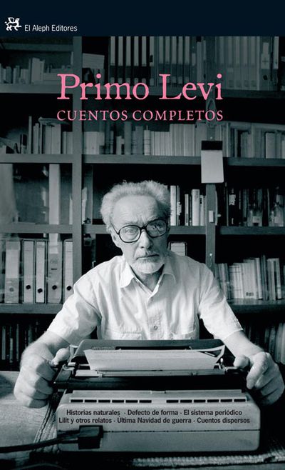 Portada del volumen de cuentos de Primo Levi publicado por El Aleph