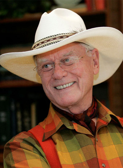 El actor Larry Hagman, el famoso JR de  Dallas. 