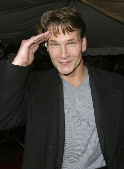 Patrick Swayze, durante el estreno de  La sonrisa de Mona Lisa,  en 2003.