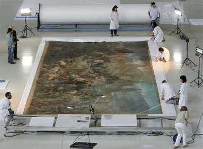 El cuadro más grande de Cataluña recuperará los colores