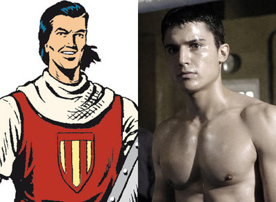 A la izquierda, el Capitán Trueno, de Víctor Mora. A la derecha, Álex González, en el filme  Segundo asalto. 