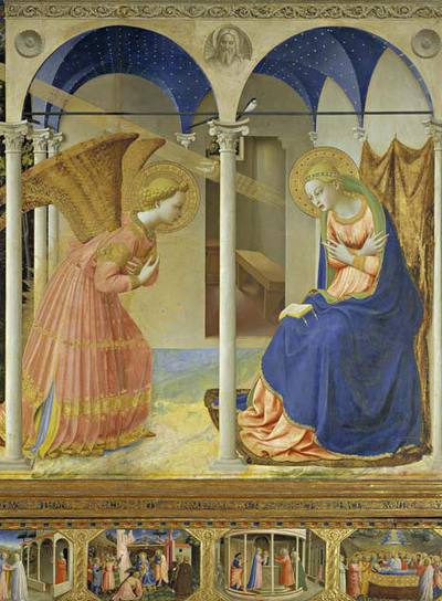  La Anunciación  (hacia 1426), de Fra Angelico, obra del Museo del Prado.