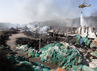 La empresa reducida a cenizas ya piensa en salir adelante