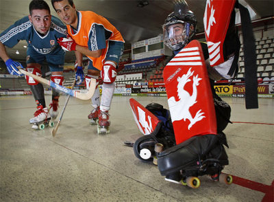 Los jugadores del Vic, durante un entrenamiento.