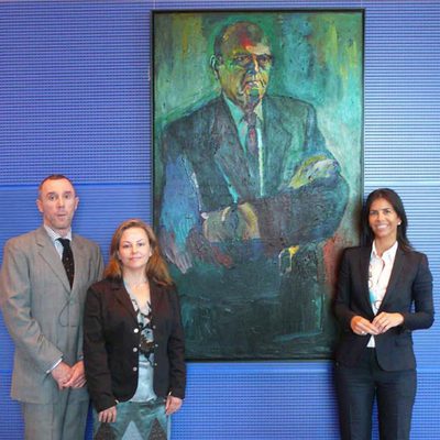 Gerardo Fernández Albor, colgado en el Bundestag