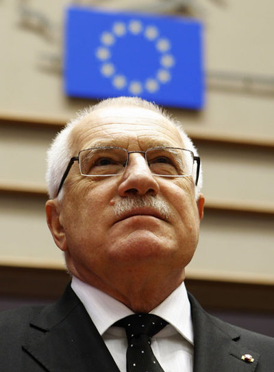 El presidente checo, Vaclav Klaus, el pasado mes de febrero.
