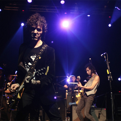 El dúo Pereza, durante el concierto que dio esta semana en Buenos Aires.